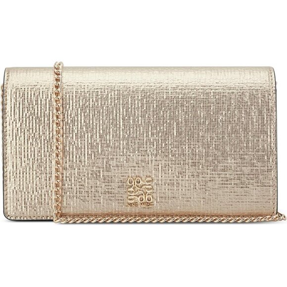 Womens Cotton Blend Lining Crossbody Clutch Phone Case with Magnetic Closure